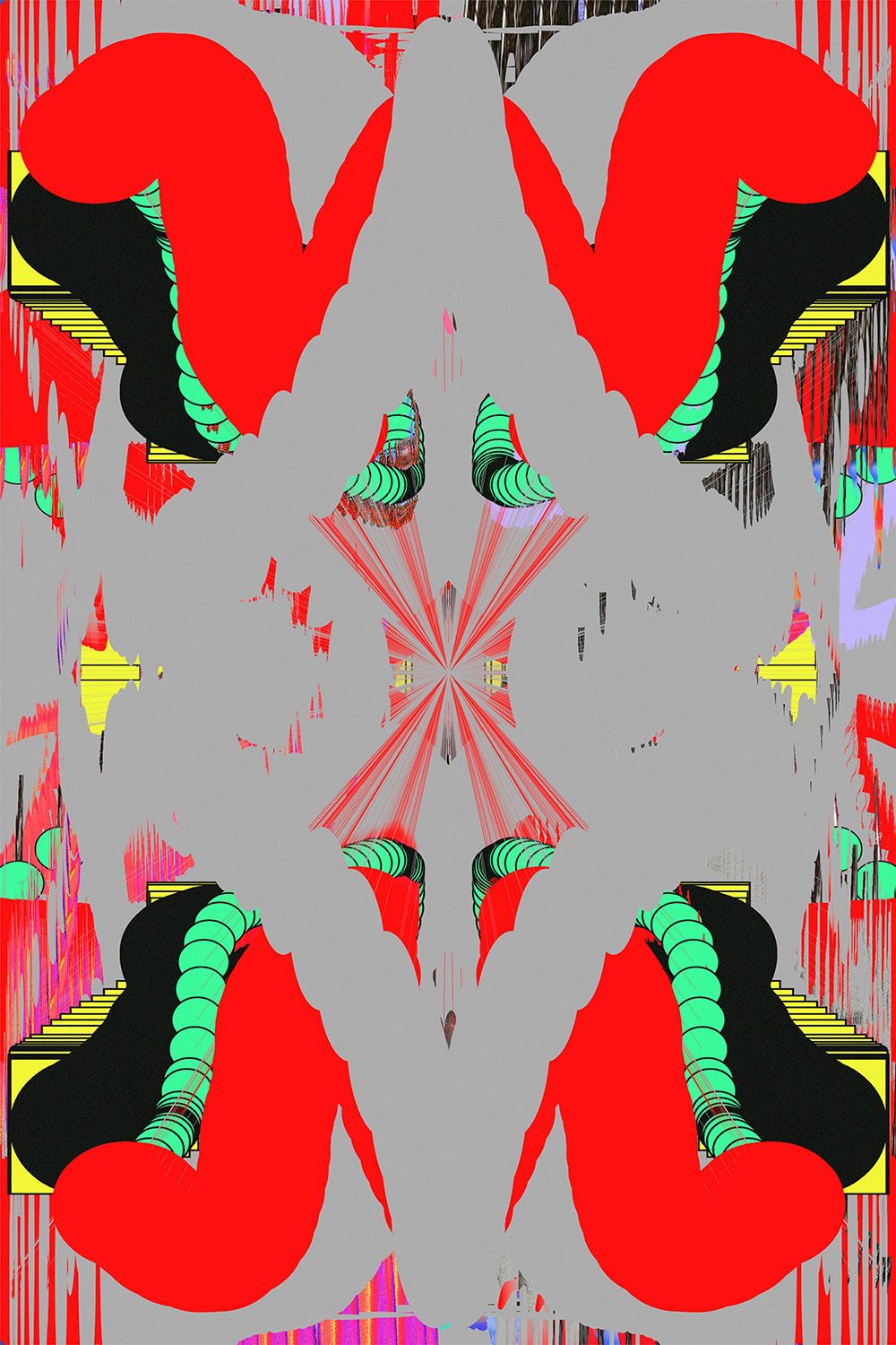 Fortlaufende, generative Kunst-Serie basierend auf einem mit p5.js programmierten Zeichnungsscript.