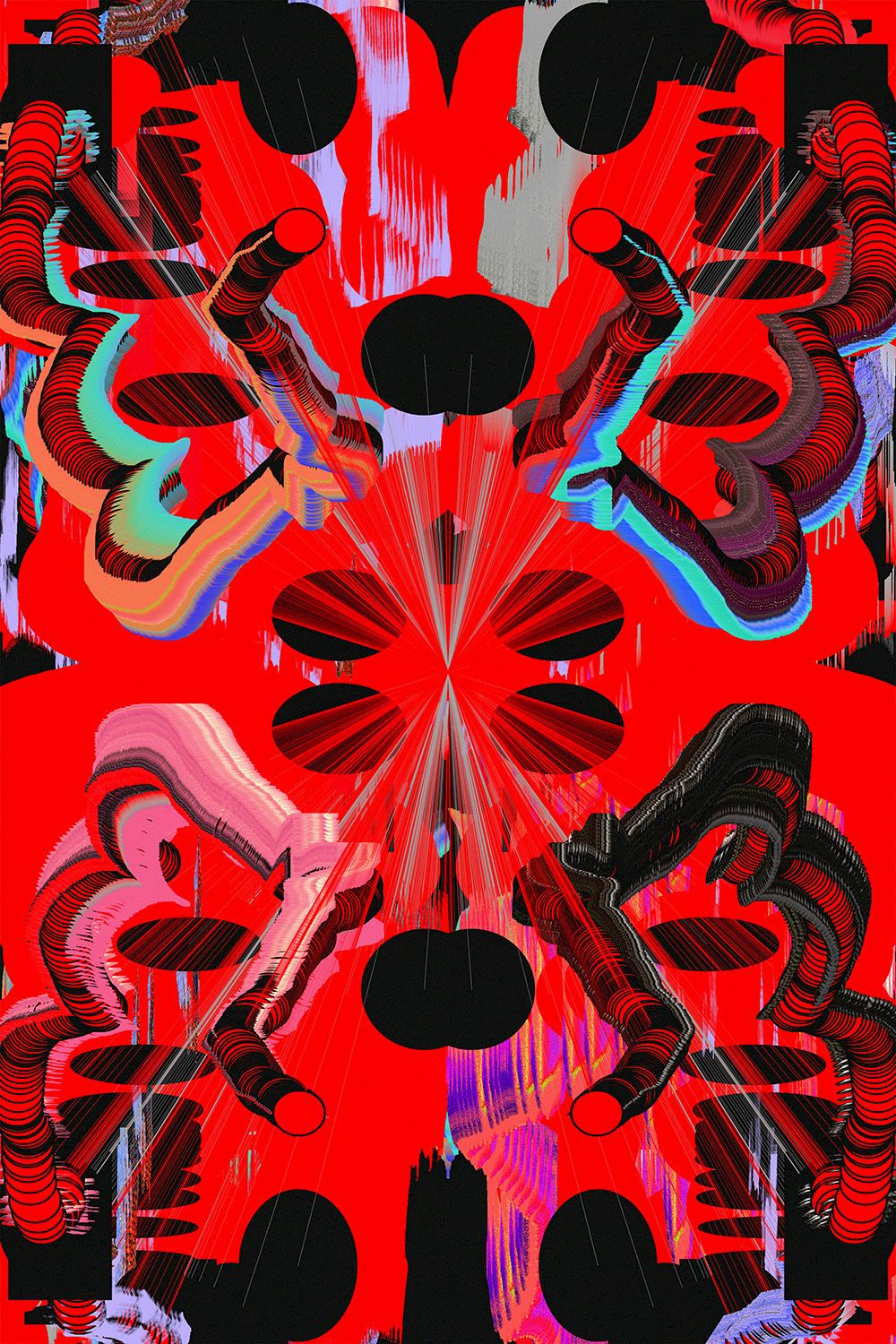 Fortlaufende, generative Kunst-Serie basierend auf einem mit p5.js programmierten Zeichnungsscript.