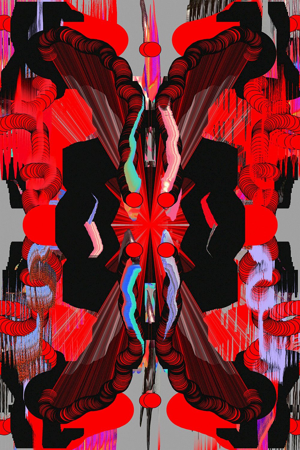 Fortlaufende, generative Kunst-Serie basierend auf einem mit p5.js programmierten Zeichnungsscript.