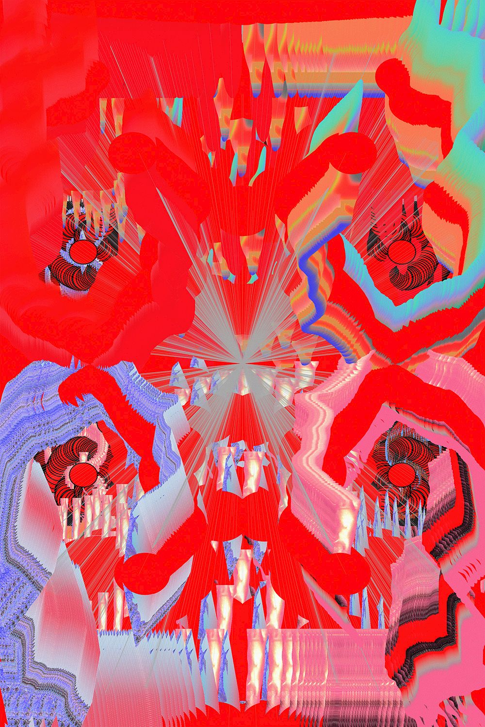 Fortlaufende, generative Kunst-Serie basierend auf einem mit p5.js programmierten Zeichnungsscript.