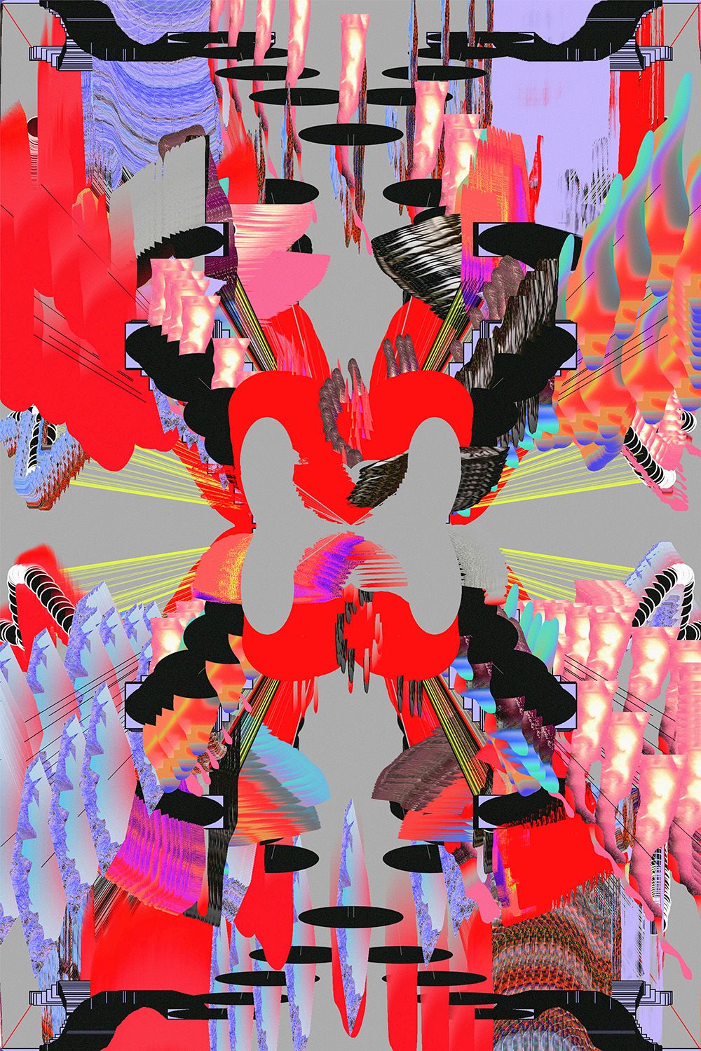 Fortlaufende, generative Kunst-Serie basierend auf einem mit p5.js programmierten Zeichnungsscript.